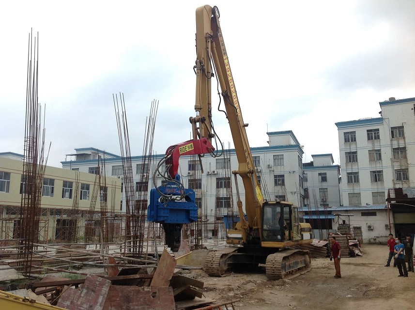 挖掘機(jī)打樁臂、打樁臂、打樁錘、挖掘機(jī)打樁臂廠家