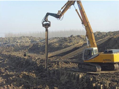 挖掘機(jī)打樁臂、打樁臂、打樁錘、挖掘機(jī)打樁臂廠家