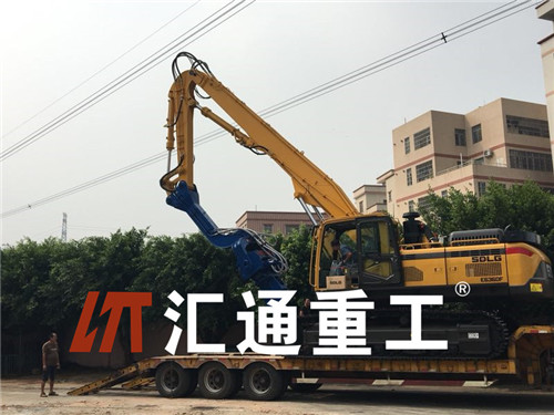 挖掘機打樁臂、打樁臂、打樁錘、挖掘機打樁臂廠家