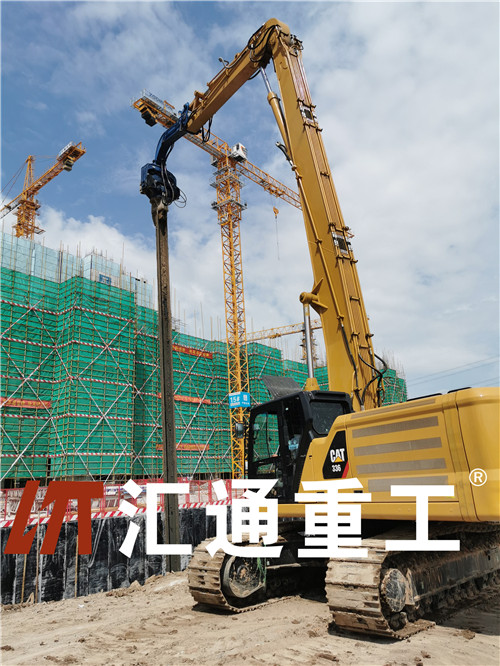 挖掘機打樁臂、打樁臂、打樁錘、挖掘機打樁臂廠家