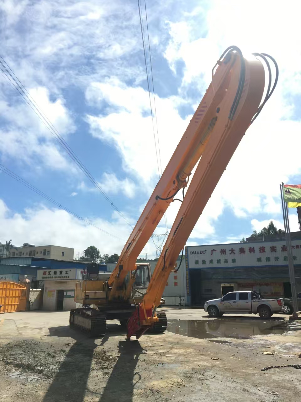 挖掘機(jī)打樁臂、打樁臂、打樁錘、挖掘機(jī)打樁臂廠家