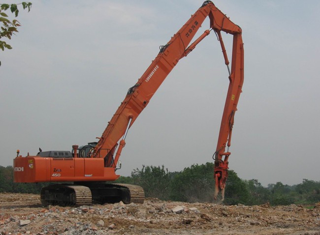 挖掘機拆樓臂 挖掘機拆樓臂