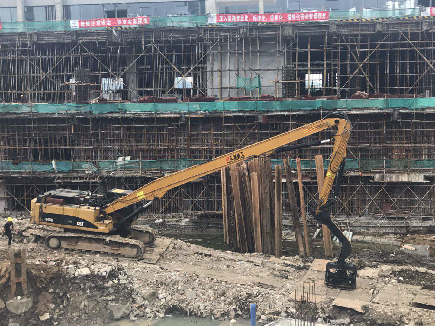 挖掘機打樁臂 挖掘機打樁臂